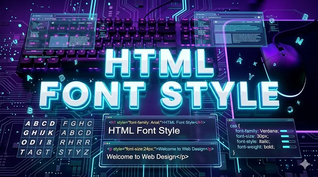 HTML Font Style — PBA Institute Tutorial