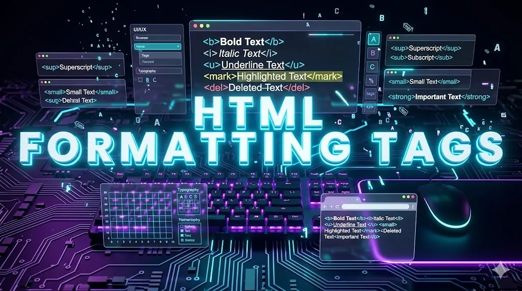 HTML Formatting Tags — PBA Institute Tutorial